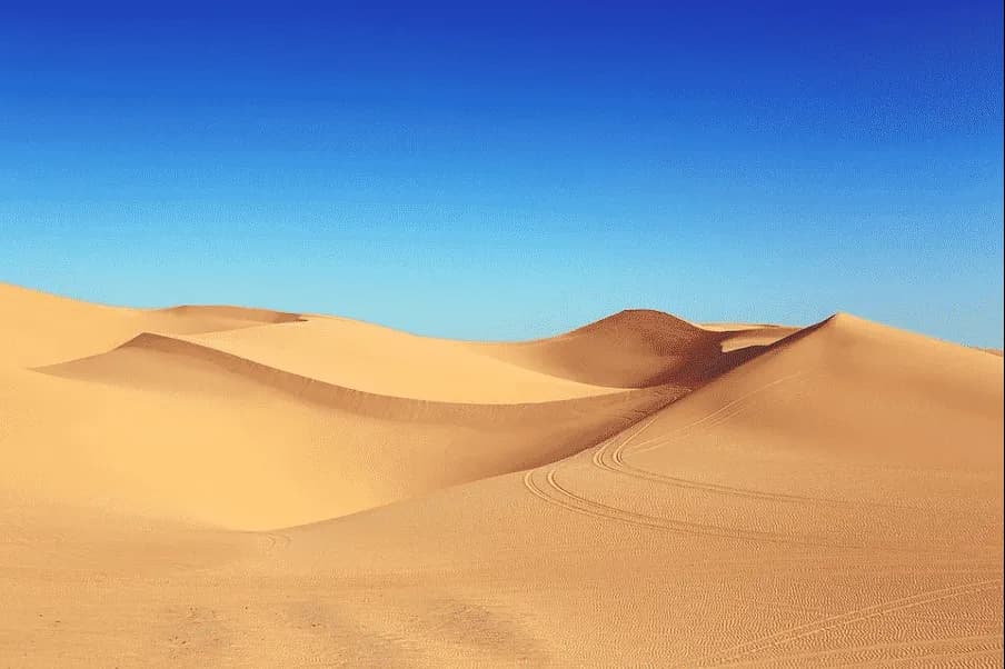 Paysage désertique avec des dunes de sable
