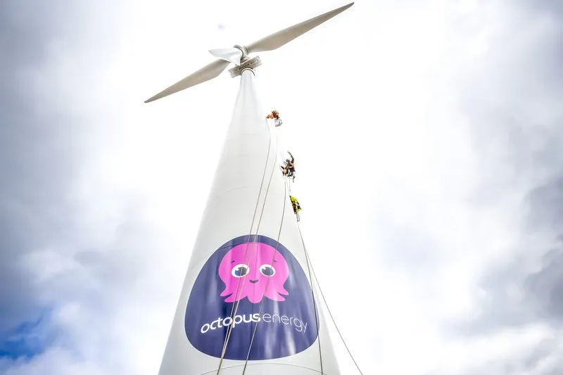 Une éolienne installée par Octopus